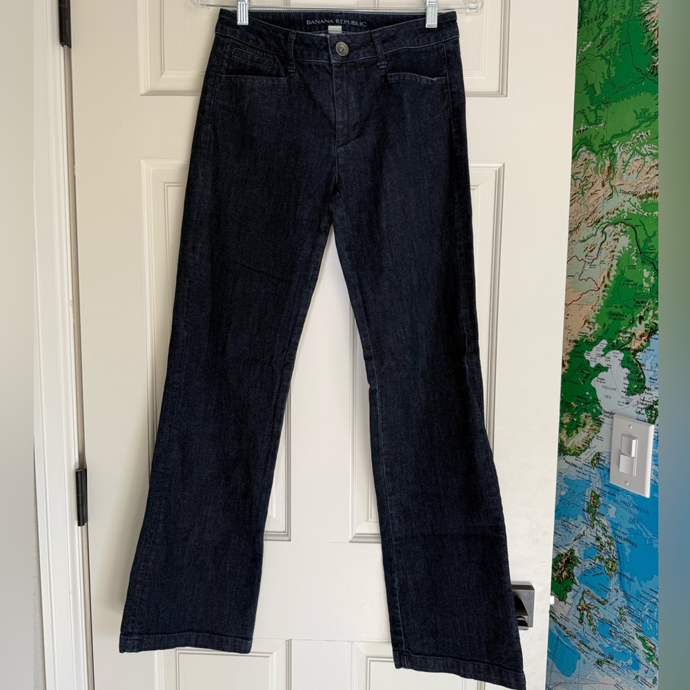 Banana republic wide leg denim women's size 26